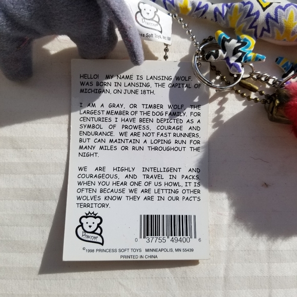 3-pack Keychain Set, Wolf, Rabbit Foot, Lizard - Picture 4 of 8